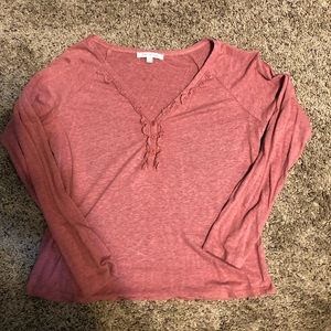 Pink Henley